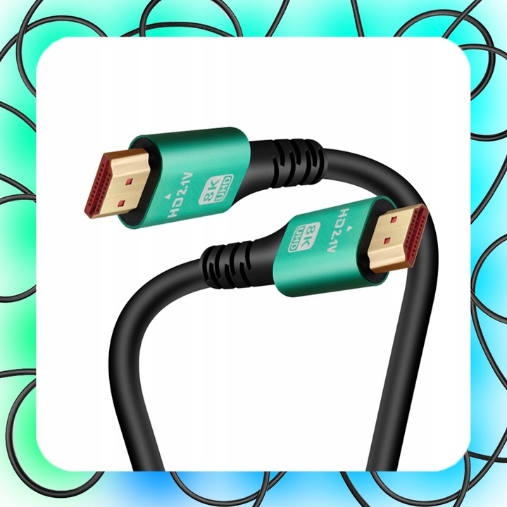 KABEL HDMI 2.1 V PREMIUM ULTRA HIGH SPEED UHD 8K 4K144Hz 10m 8K