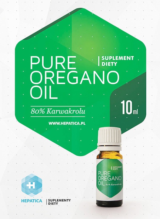HEPATICA OLEJEK Z OREGANO 10 ml CZYSTY 100%