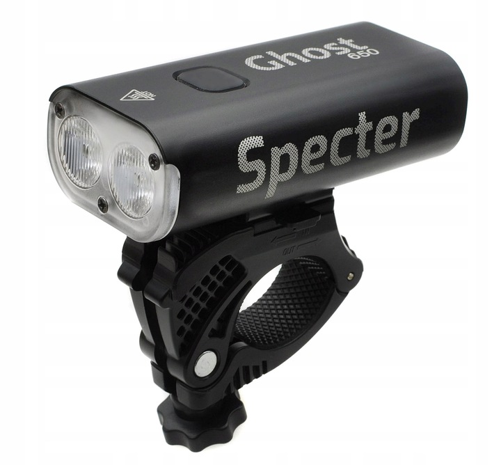 Oświetlenie rowerowe zestaw lampek rowerowych Specter Ghost 650 + tył USB C