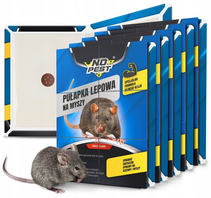 LEP PUŁAPKA KLEJOWA ŁAPKA MYSZOŁAPKA NA MYSZY SZCZURY NO PEST BARDZO