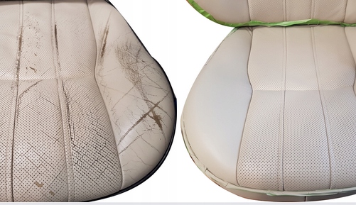 Szpachla wypełniacz do skóry renowacji tapicerki skórzanej 25ml CZARNA