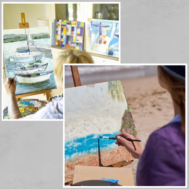 PŁÓTNO MALARSKIE DO MALOWANIA PODOBRAZIE BAWEŁNIANE 10szt 24x30 cm zestaw