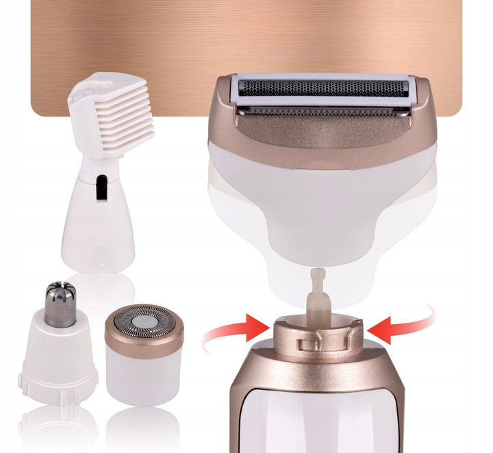 GOLARKA Maszynka DO GOLENIA Elektryczna DAMSKA Trymer Depilator 4w1