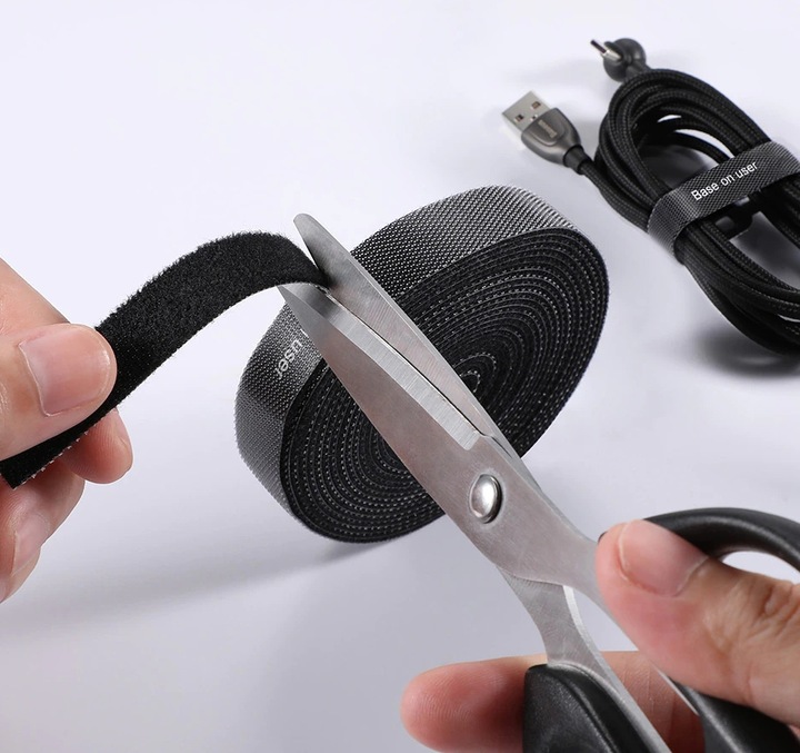 TAŚMA RZEPOWA DO KABLI BASEUS ORGANIZER KABLI MOCNY ZESTAW 3 SZTUK X 1M