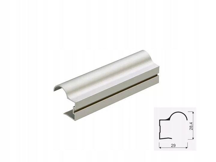 Okucia do drzwi przesuwnych Sevroll Focus 1,70m 2D System Zestaw okuć