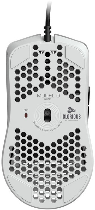 MYSZ GLORIOUS PC GAMING RACE MODEL 0, BIAŁA MATT