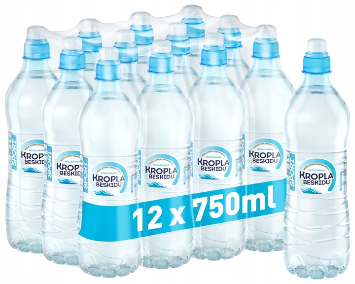 Woda Kropla Beskidu Sport niegazowana 12x750ml