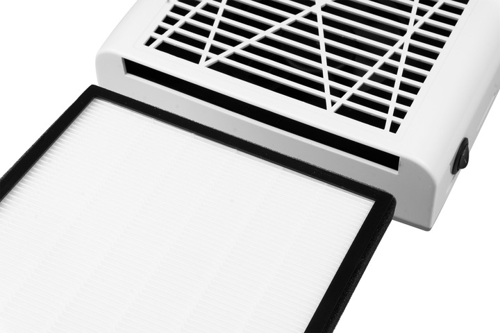 Pochłaniacz pyłu 80W kasetowy bezworkowy z filtrem