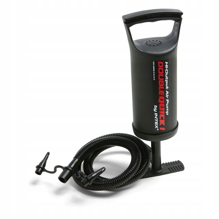 MATERAC WELUROWY DMUCHANY +POMPKA INTEX ŁÓŻKO 2 OS