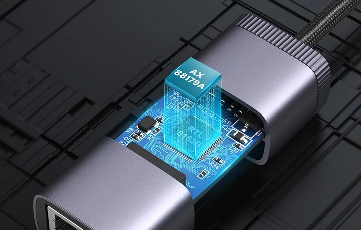 UGREEN Adapter Przejściówka Karta Sieciowa LAN Ethernet USB C Do RJ45 1Gb/s