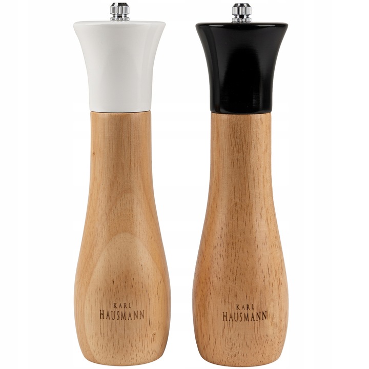 MŁYNEK DO PIEPRZU RĘCZNY ZESTAW 2 SZT MŁYNEK DO PIEPRZU I SOLI DREWNO