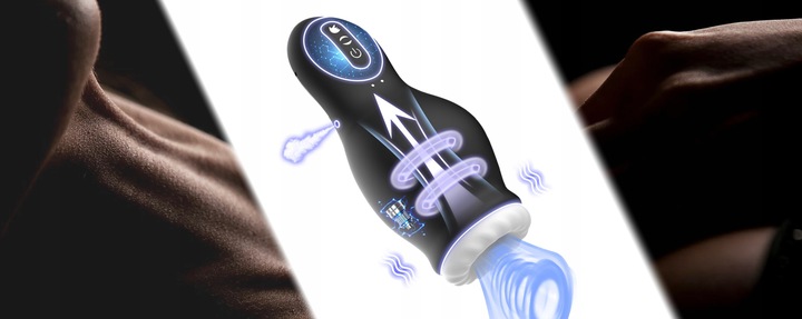 AUTOMATYCZNY MASTURBATOR MĘSKI SSĄCO WIBRUJĄCY DLA MĘŻCZYZN POSUWISTY FILKU