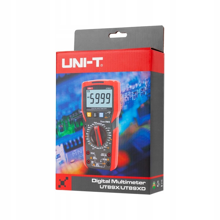 UNIWERSALNY MULTIMETR CYFROWY MIERNIK PRĄDU UT89X TRUE RMS TERMOSONDA