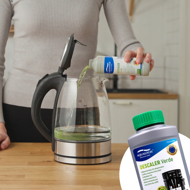 ODKAMIENIACZ DO EKSPRESU Delonghi, Philips, Jura Aqualogis Verde 1litr