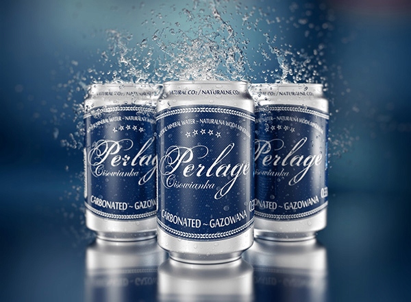 Cisowianka Perlage woda musująca 330 ml 24 sztuki