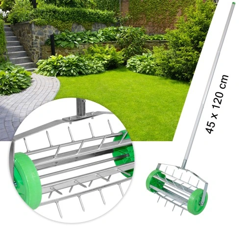 AERATOR WERTYKULATOR RĘCZNY OBROTOWY WALCOWY DO TRAWY TRAWNIKA MURAWY