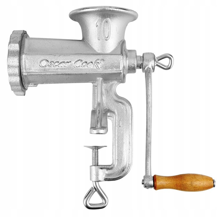 RĘCZNA MASZYNKA do MIELENIA Mięsa Żeliwna nr. 10 Nadziewarka 4 Sita 3