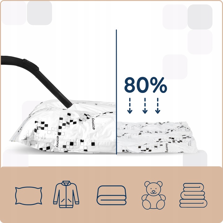 4CONVY Worki próżniowe ubrania pościel odzież 10x BASIC bezpieczne zestaw