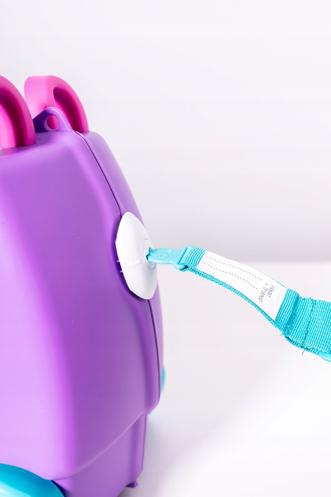 Walizka kabinowa dla dzieci jeżdżąca podróżna jeździk MAGIC TRAVEL HOLIDAY