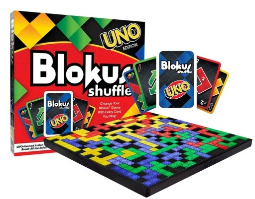 GRA RODZINNA BLOKUS SHUFFLE EDYCJA Z KARTAMI UNO