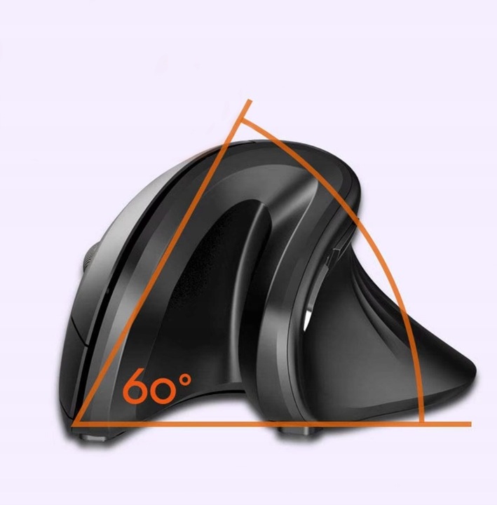 Myszka Bezprzewodowa Mysz Pionowa Wertykalna do Komputera Laptopa Komputera