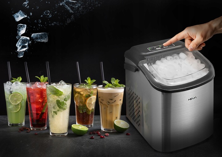 Kostkarka do lodu HEVA HIX 12kg domowa cicha maszyna ekspresowy lód