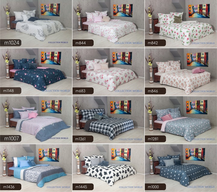 Pościel ELWAY 140x200 Bawełna Satynowa NOWE WZORY