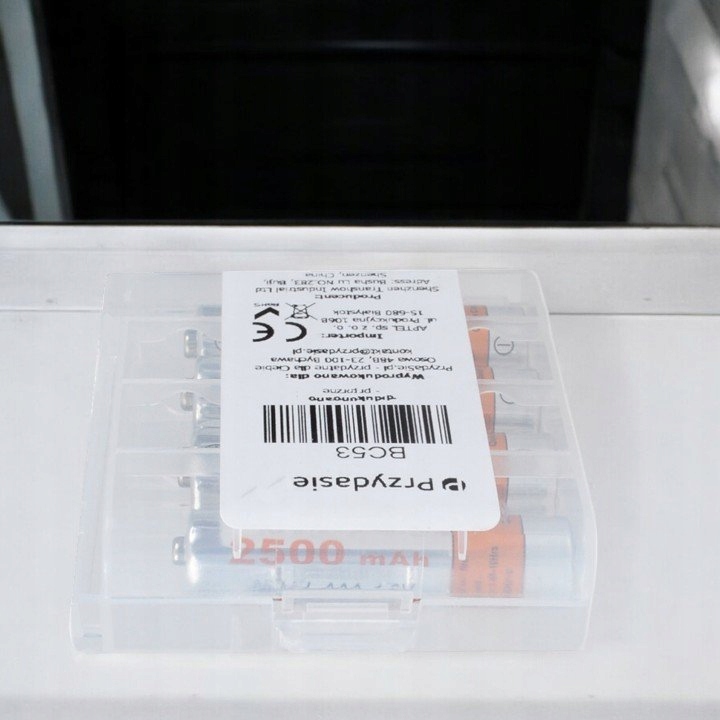 AKUMULATORKI AAA 2500mAh NiMH WYSOKA POJEMNOŚĆ DO RÓŻNYCH URZĄDZEŃ 4