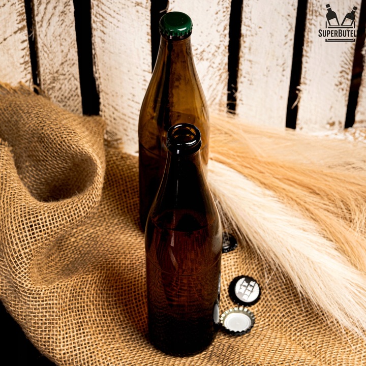 50x BUTELKA SZKLANA na PIWO 500 ml BRĄZOWA 0,5 L BUTELKI SZKLANE DO PIWA