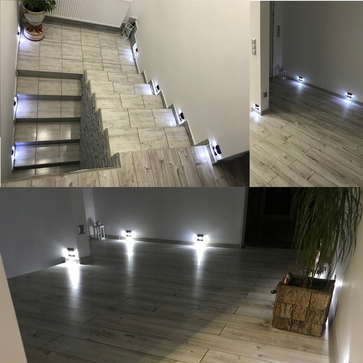 Oprawa schodowa oświetlenie schodowe lampka na schody LED 230V Q8