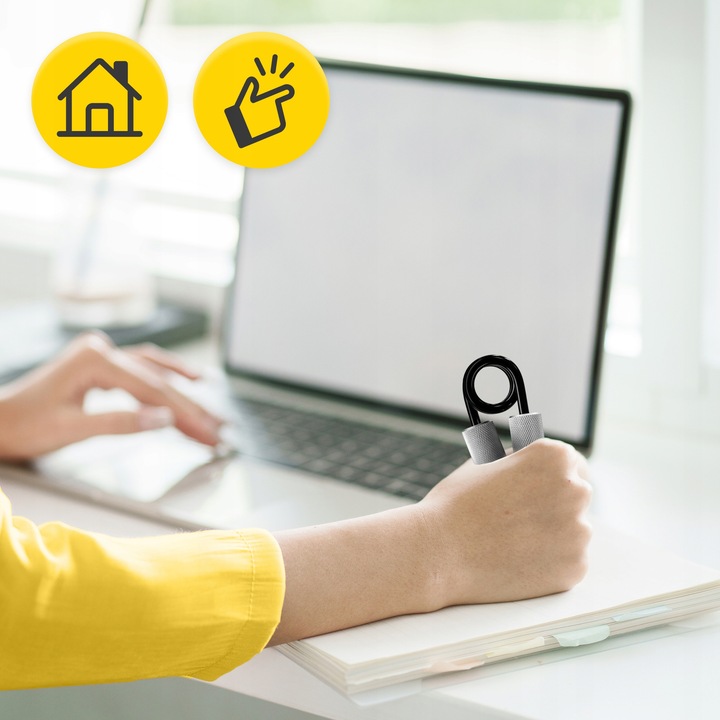 ŚCISKACZ DO RĄK DŁONI ANTYPOŚLIZGOWY TRENING DUŻY OPÓR DO 45 kg