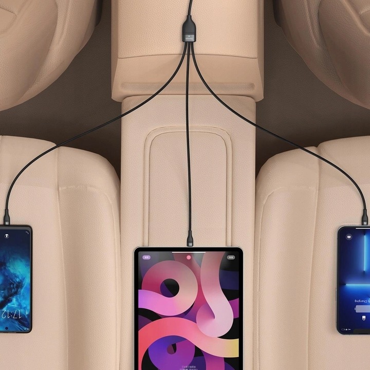 Baseus Flash Series II kabel USB Typ C - USB Typ C / Lightning / micro USB