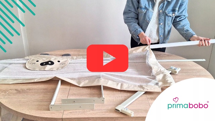 PRIMABOBO Barierka ochronna do łóżka CLASSIC 140cm dla dzieci WYSOKA