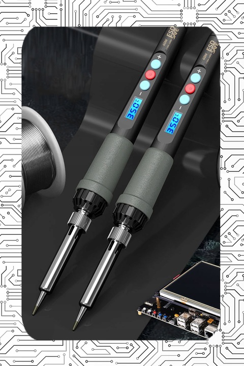 MOCNA LUTOWNICA OPOROWA KOLBOWA LCD STACJA LUTOWNICZA 60W 900M Z