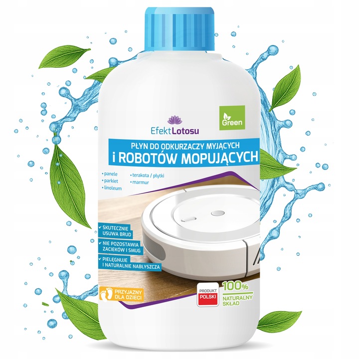 PŁYN MYJĄCY DO ROBOTÓW MOPUJĄCYCH SPRZĄTAJĄCYCH MOPÓW BIONICZNYCH BEZ SMUG