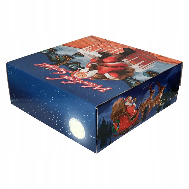 50 SZT - 1 SZT 15,85 ZŁ NETTO PUDEŁKO PREZENTOWE 34x35x13 CM MIKOŁAJ 1614