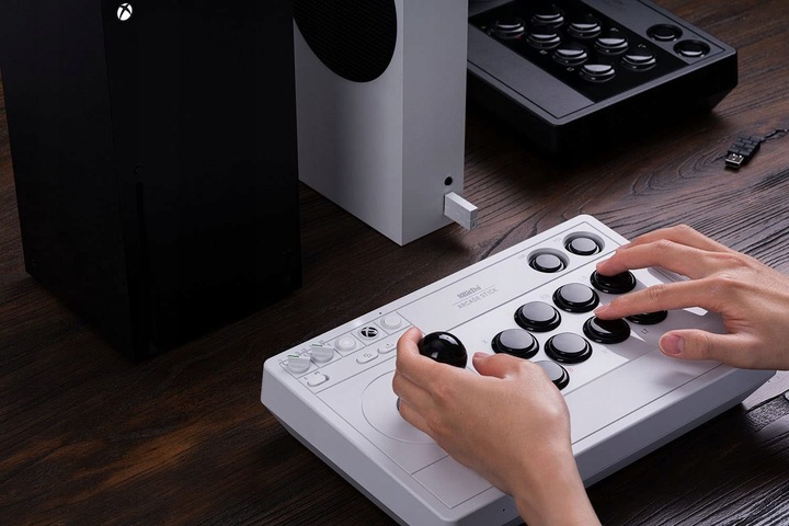 8BitDo Arcade Stick White Joystick Xbox One X|S PC