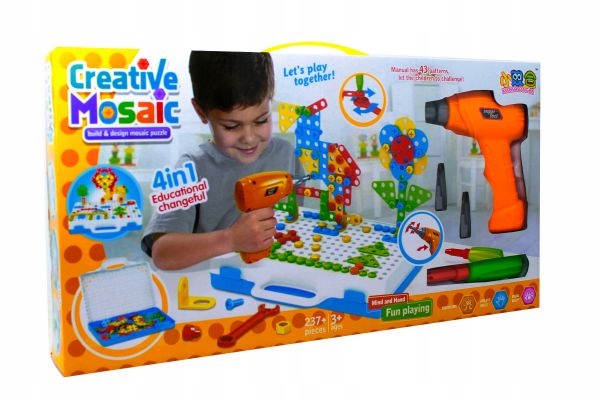 KLOCKI KONSTRUKCYJNE WKRĘTARKA ŚRUBKI WIERTARKA