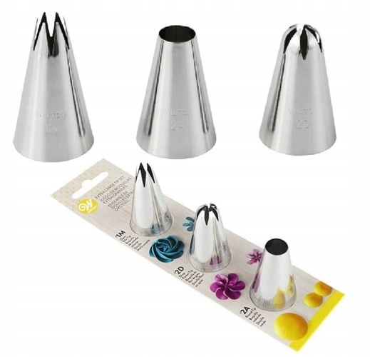 Zestaw dużych tylek do dekoracji 1M 2D 2A WILTON