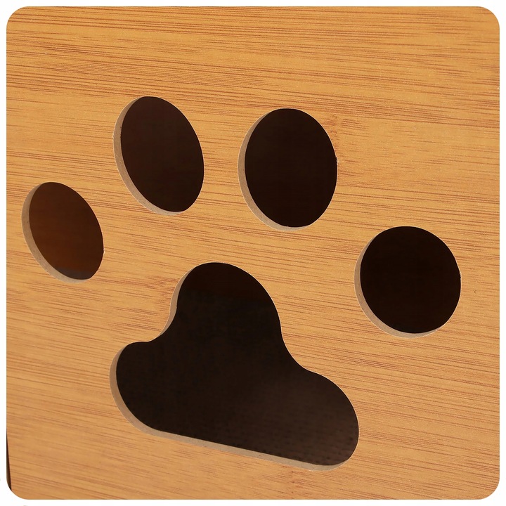 DRAPAK TEKTUROWY DLA KOTA DUŻY DOMEK KARTONOWY LEGOWISKO Z ZABAWKĄ