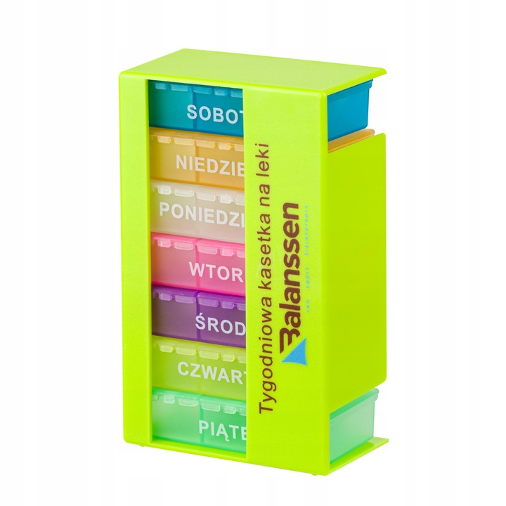 POJEMNIK KASETKA PUDEŁKO NA LEKI TABLETKI 7dni x 3