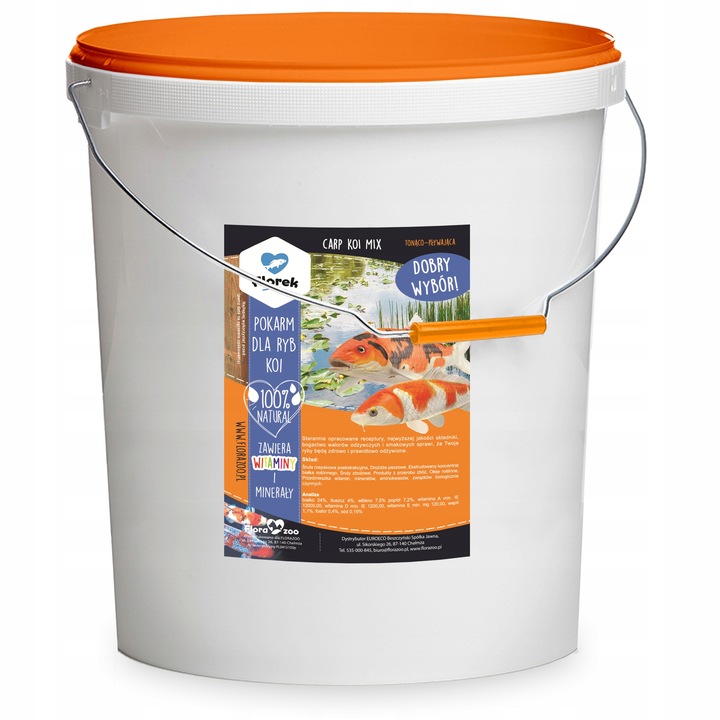 POKARM KARMA PASZA ZANĘTA GRANULAT DLA RYB KOI KARPI MIX NA OCZKO