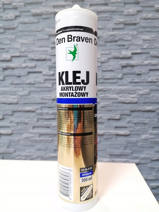 Klej Montażowy Montagefix-MX DEN BRAVEN Biały do kasetonów paneli ściennych