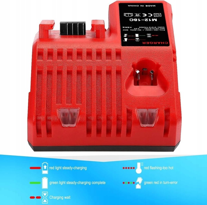 Ładowarka do Milwaukee M18 M12 12V - 18V akumulator M18B5 M18B4 M18BX
