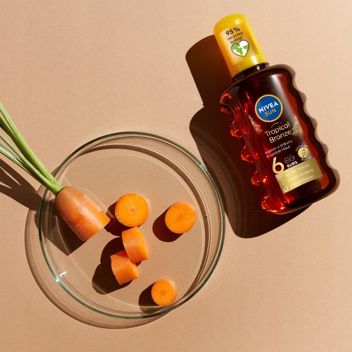 NIVEA SUN Intense Bronze spray SPF 6 Karotenowy olejek do opalania, 200 ml