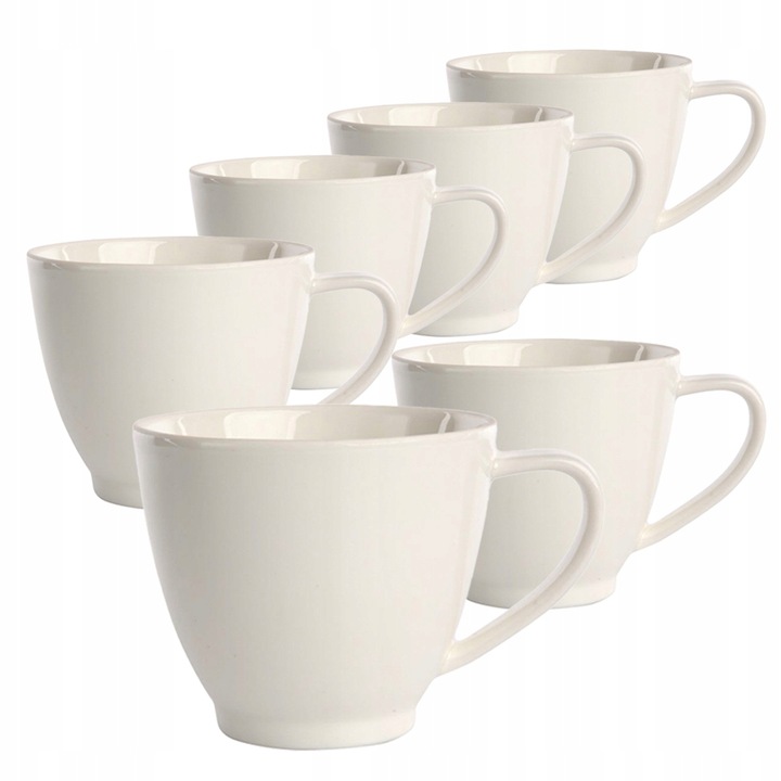 Zestaw filiżanek 6 szt porcelanowych filiżanki 250 ml Karolina Polska