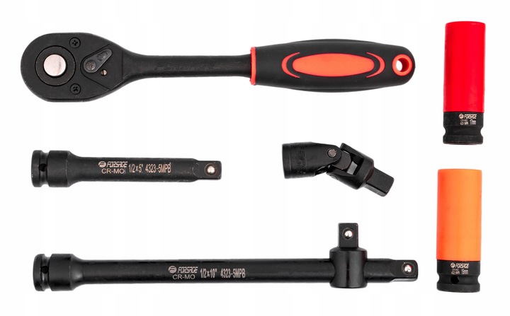 ZESTAW KLUCZY NASADOWYCH UDAROWYCH NASADKI UDAROWE KLUCZ DO KÓŁ 32 EL. 1/2"