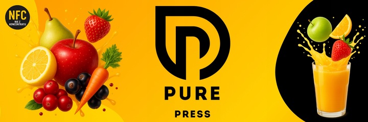 ZESTAW SOK JABŁKOWY TŁOCZONY 100% NFC PURE PRESS Jabłko 4 x 5L