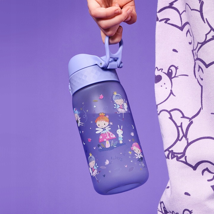 BUTELKA BIDON NA WODĘ DLA DZIEWCZYNKI FIOLET WROŻKA CZARODZIEJKA ION8 0,35