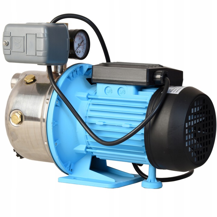 POMPA HYDROFOROWA Z OSPRZĘTEM SSĄCA DO WODY 1100W INOX 3600L/H WYDAJNA